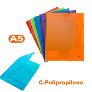 KATHAY CARPETA A5 SOLAPA PLÁSTICO COLOR SURTIDO OPACO