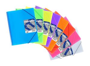 GRAFOPLAS CARPETA 20 FUNDAS ESPIRAL MAXIPLAS + SOBRE VERDE