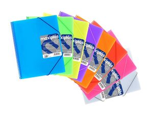 GRAFOPLAS CARPETA 30 FUNDAS ESPIRAL MAXIPLAS + SOBRE VERDE