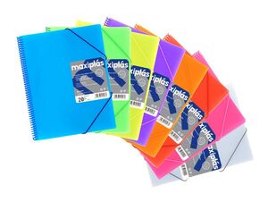 GRAFOPLAS CARPETA 40 FUNDAS ESPIRAL MAXIPLAS + SOBRE CRISTAL