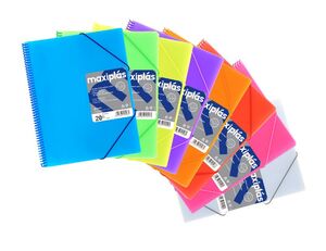 GRAFOPLAS CARPETA 60 FUNDAS ESPIRAL MAXIPLAS + SOBRE VERDE