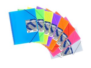 GRAFOPLAS CARPETA 60 FUNDAS ESPIRAL MAXIPLAS + SOBRE VIOLETA