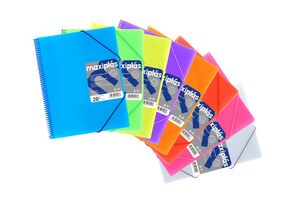 GRAFOPLAS CARPETA 60 FUNDAS ESPIRAL MAXIPLAS + SOBRE FUCSIA