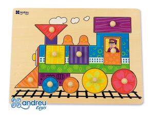 ANDREUTOYS PUZZLE MADERA TREN