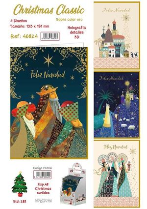ARGUVAL POSTAL CHRISTMAS CLASSIC HOLOGRÁFICA