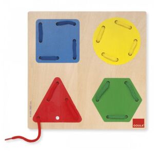 GOULA JUEGO DIDACTICO ENHEBRAR FORMAS GEOMETRICAS