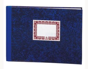 DOHE CUADERNO RAYADO HORIZONTAL FOLIO APAISADO AZUL
