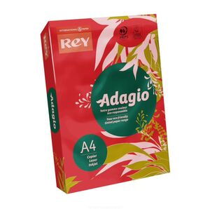 ADAGIO PAPEL A4 500 HOJAS INTENSO ROJO