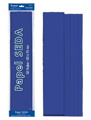 DOHE PAPEL SEDA AZUL 25 HOJAS