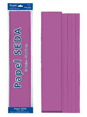 DOHE PAPEL SEDA MORADO 25 HOJAS