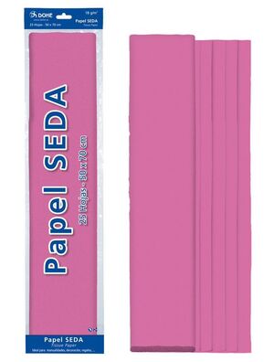 DOHE PAPEL SEDA ROSA 25 HOJAS