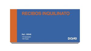 DOHE TALONARIO RECIBO INQUILINATO (COMUNIDAD DE PROPIETARIOS) APAISADO CON MATRIZ