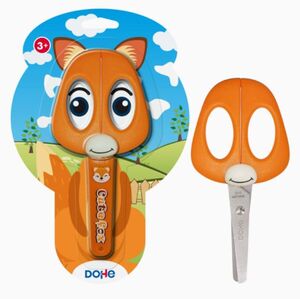 DOHE TIJERA ESCOLAR ZORRO CON FUNDA