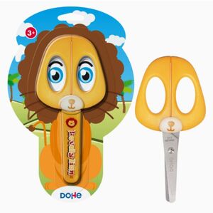 DOHE TIJERA ESCOLAR LEÓN CON FUNDA
