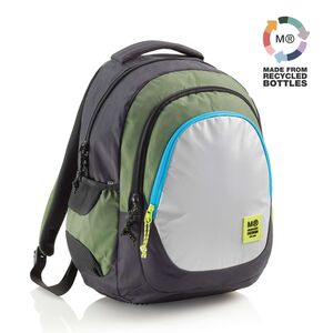 MR MOCHILA TRIPLE BERLIN RECICLADA RIDER GREEN