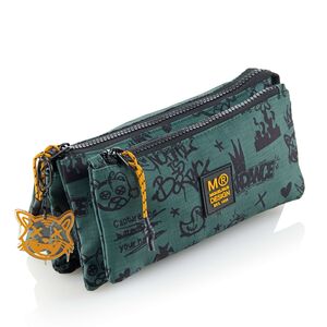 MR ESTUCHE PORTATODO CUADRUPLE RECICLADO NOT BORING VERDE