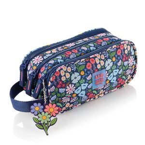 MR ESTUCHE PORTATODO TRIPLE CON ASA RECICLADO SPRING DAWN