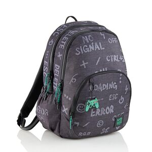 MR MOCHILA TRIPLE OSLO GAME OVER RECICLADA