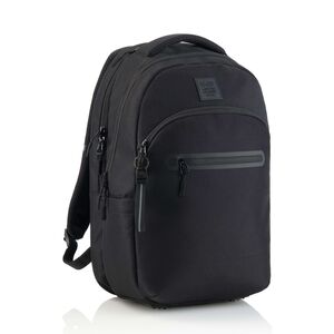 MR MOCHILA ESCOLAR TRIPLE OSLO RECICLADA RAW NEGRA