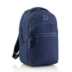 MR MOCHILA ESCOLAR TRIPLE OSLO RECICLADA RAW MARINO