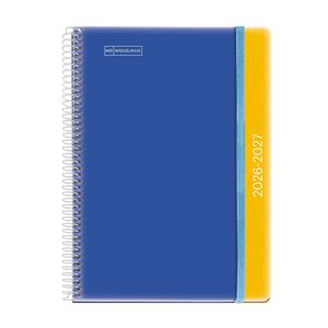 MR AGENDA ESCOLAR 26-27 DP PLUS DUO AZUL-MOSTAZA