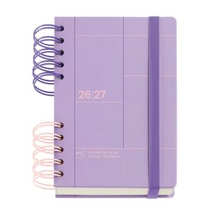 MR AGENDA ESCOLAR 26-27 DP ACTIVA WIRE-O MALVA BACK TO BASICS