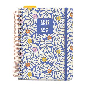 MR AGENDA ESCOLAR 26-27 SV PLUS WIRE-O BLUE GARDEN HUTTER