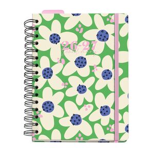 MR AGENDA ESCOLAR 26-27 SV PLUS WIRE-O GREEN BLOOM HUTTER