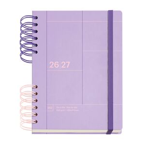 MR AGENDA ESCOLAR 26-27 DP PLUS WIRE-O MALVA BACK TO BASICS