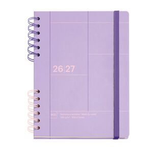 MR AGENDA ESCOLAR 26-27 SV PLUS WIRE-O MALVA BACK TO BASICS