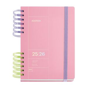 MR AGENDA ESCOLAR PLUS D/P ROSA BACK TO BASICS 25-26