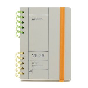 MR AGENDA ESCOLAR ACTIVA S/V GRIS BACK TO BASICS 25-26