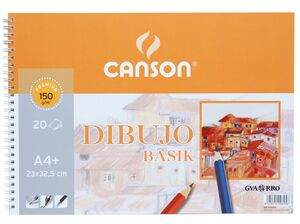 CANSON BLOC DIBUJO BASIK A4+ 150 G/M² 20 HOJAS