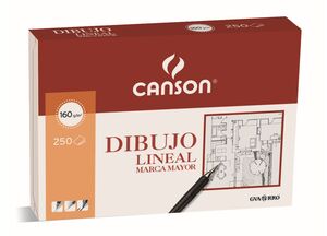 CANSON PAPEL DIBUJO LINEAL A4 MARCA MAYOR 250 HOJAS
