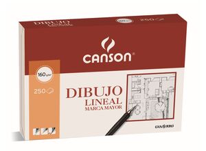 CANSON PAPEL DIBUJO LINEAL A3 MARCA MAYOR 250 HOJAS