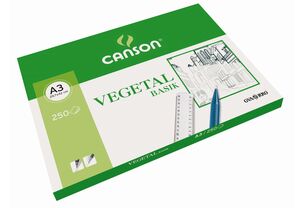 CANSON PAPEL VEGETAL A3 BASIK 250 HOJAS