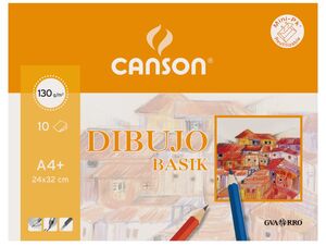 CANSON PAPEL BASIK A4+ LISO 10 HOJAS
