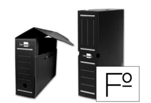 LIDERPAPEL ARCHIVO DEFINITIVO FOLIO POLIPROPILENO NEGRO