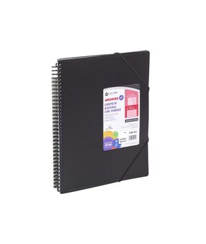 CARCHIVO CARPETA 60 FUNDAS ARCHIVEX-STAR ESPIRAL NEGRO