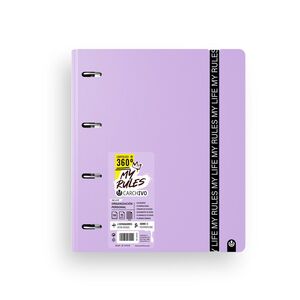 CARCHIVO CARPEBLOC FOAM CON RECAMBIO MY RULES MALVA