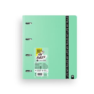 CARCHIVO CARPEBLOC FOAM CON RECAMBIO MY RULES JADE