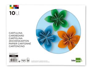 LIDERPAPEL BLOC CARTULINAS 10 COLORES