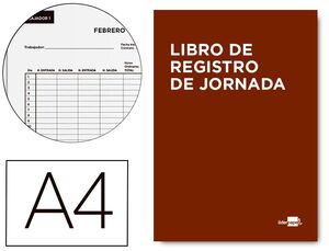 LIDERPAPEL LIBRO DE REGISTRO JORNADA LABORAL