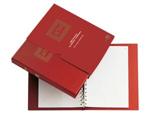 LIDERPAPEL LIBRO ACTAS A4 REMOVIBLES E IMPRIMIBLES 100 HOJAS