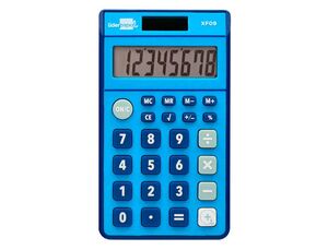 LIDERPAPEL CALCULADORA BOLSILLO XF09 AZUL