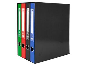 LIDERPAPEL MÓDULO 4 ARCHIVADORES FOLIO SURTIDOS 40MM.