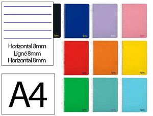 LIDERPAPEL BLOC ESPIRAL A4 HORIZONTAL SMART