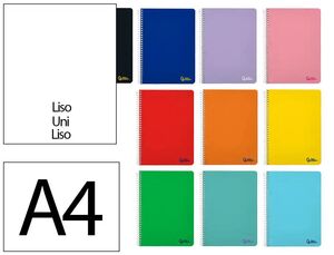 LIDERPAPEL BLOC ESPIRAL A4 LISO SMART
