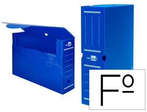 LIDERPAPEL ARCHIVO DEFINITIVO FOLIO POLIPROPILENO AZUL