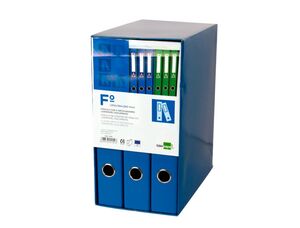 LIDERPAPEL MÓDULO 3 ARCHIVADORES FOLIO 40MM. AZUL
